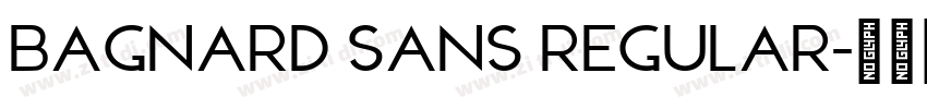 Bagnard Sans Regular字体转换